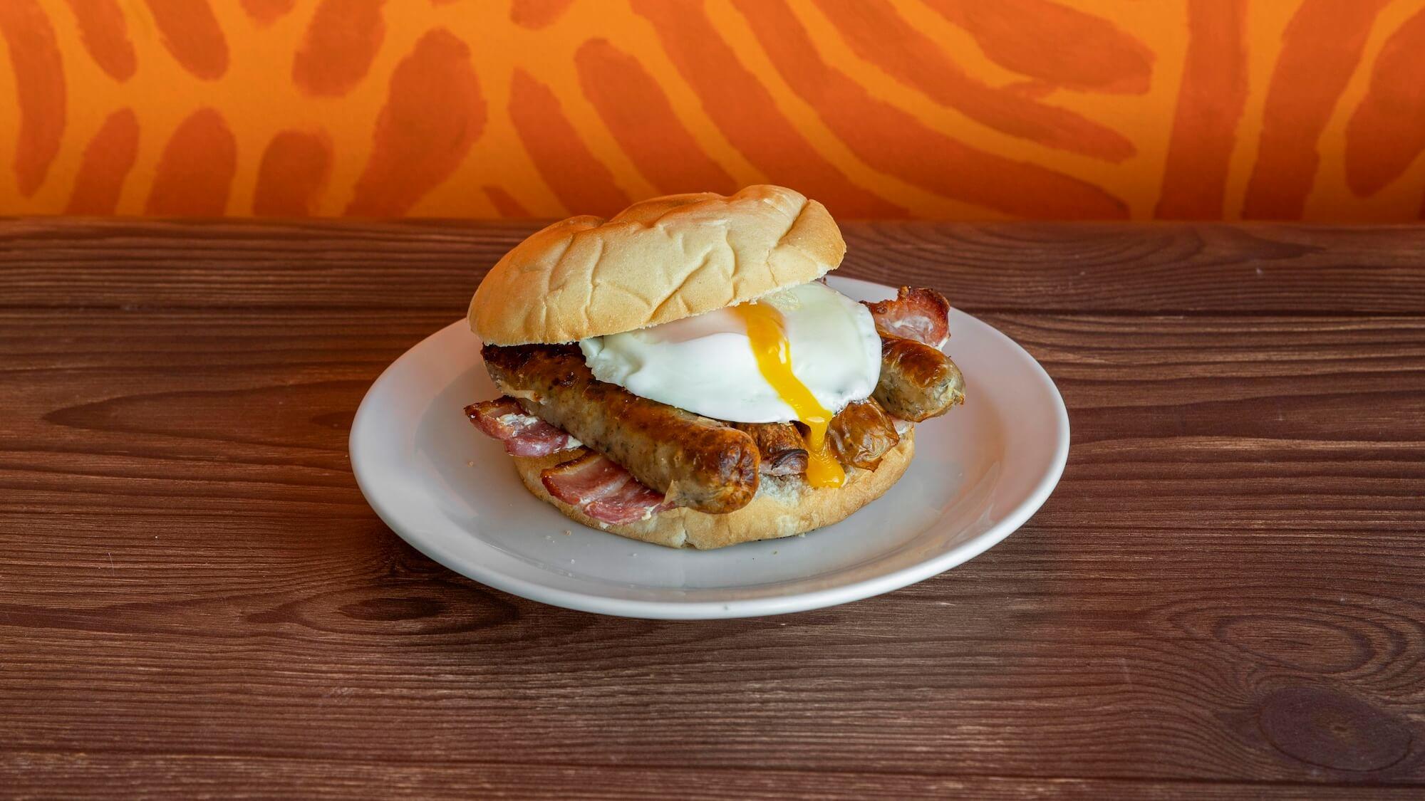 Bacon and Philly bagel